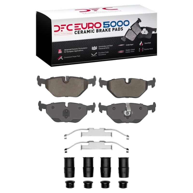 DFC — DFC 91-08 BMW 318i Rear Euro 5000 Ceramic Brake Pads and Hardware Kit
DFC EURO Pads + HW