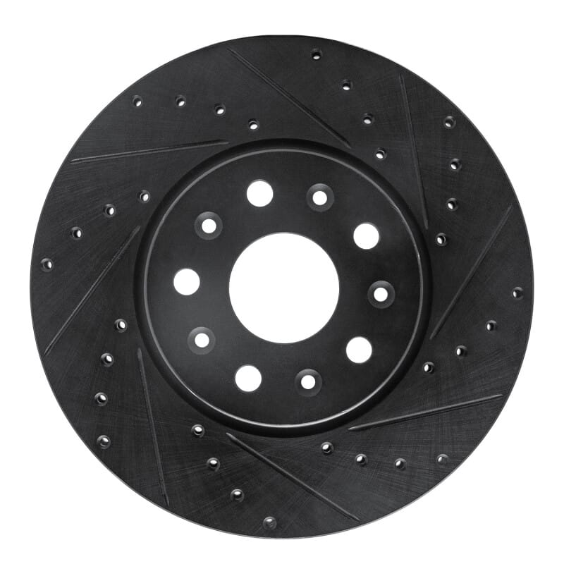 R1 Concepts — R1 16-25 Cadillac CT5 Front Right Drilled & Slotted Black Brake Rotor
R1 Brake Rotor Drill