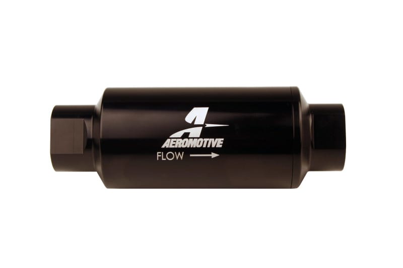 Aeromotive — Aeromotive In-Line Filter 10AN 10 Micron Microglass Element Bright-Dip Black 2in OD
Fuel Filter