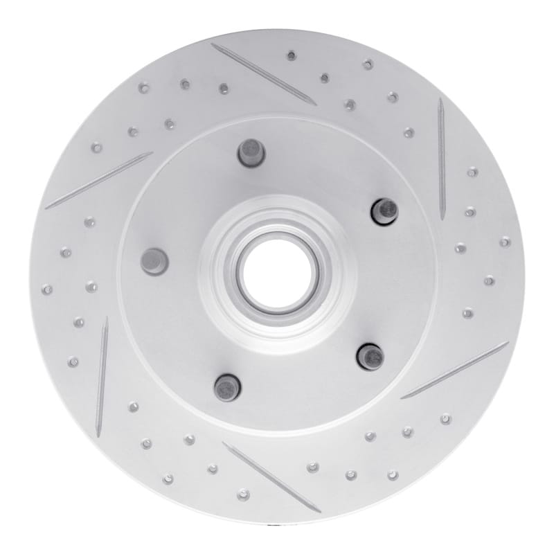 R1 Concepts — R1 73-93 Ford E-100 Econoline Front Right Drilled & Slotted Geo-Carbon Rotor