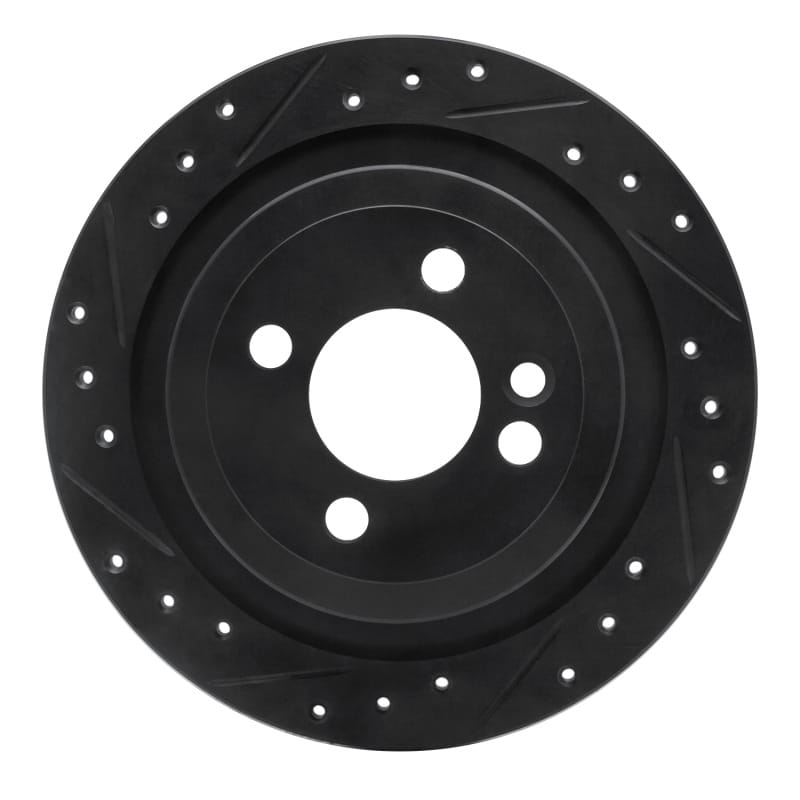 R1 Concepts — R1 09-14 Mini Cooper (Excl Clubman) Rear Left Drilled & Slotted Black Brake Rotor
R1 Brake Rotor Drill