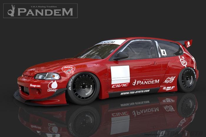 GReddy — GReddy 92-95 Honda Civic EG Hatchback Pandem Rocket Bunny Side Skirts
