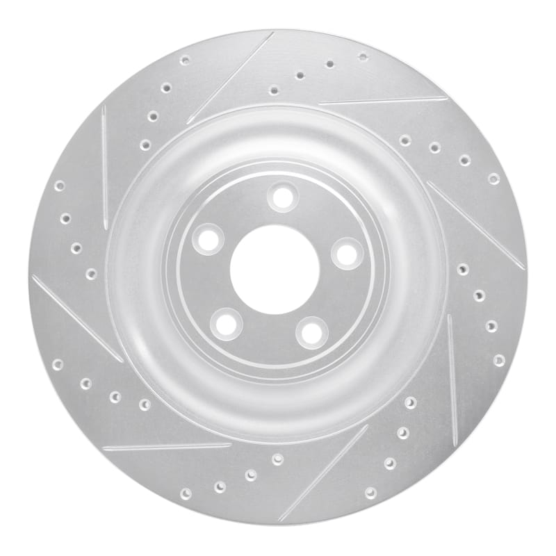 R1 Concepts — R1 10-24 Jaguar XFR Rear Left Drilled & Slotted Silver Brake Rotor
R1 Brake Rotor Drill