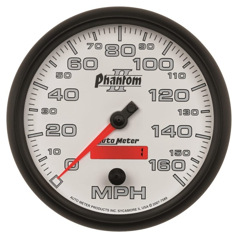 AutoMeter — Autometer Phantom II 5in Electrical Programmable Speedometer 150MPH
5" SPEEDO, 160 MPH,