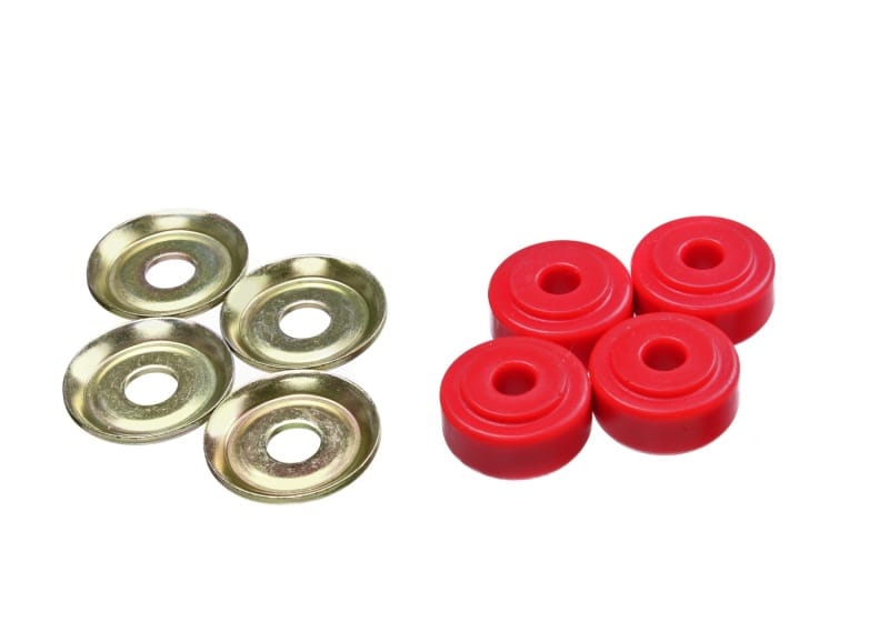 Energy Suspension — Energy Suspension Red Shock Tower Bushing Set 7/8in Nipple 3/8in ID 1-1/4in OD
ShkAbsrbrBsh