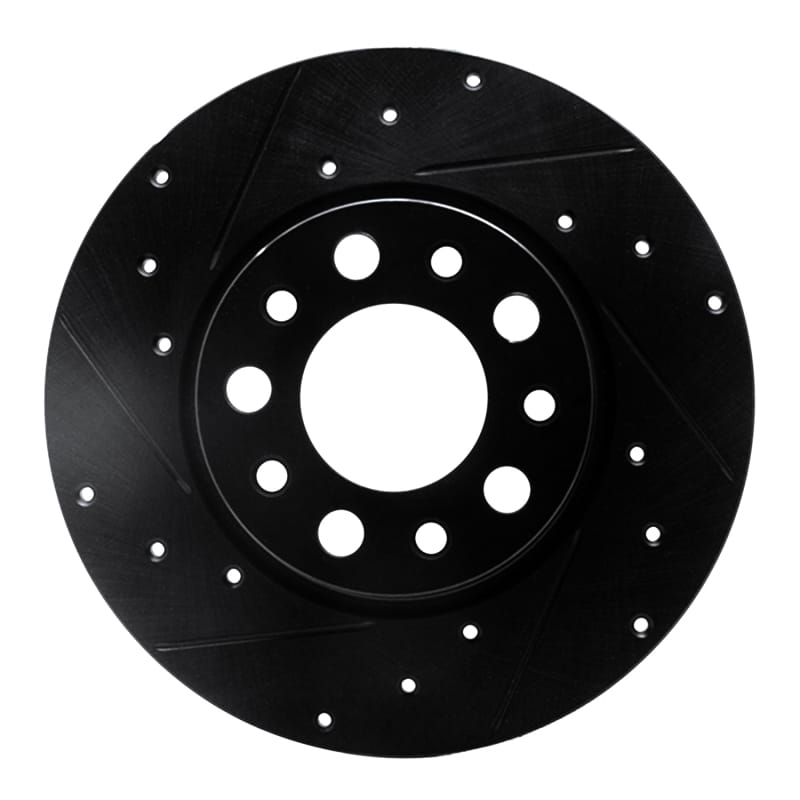 R1 Concepts — R1 15-25 Alfa Romeo Tonale Rear Left Drilled & Slotted Black Brake Rotor
R1 Brake Rotor Drill