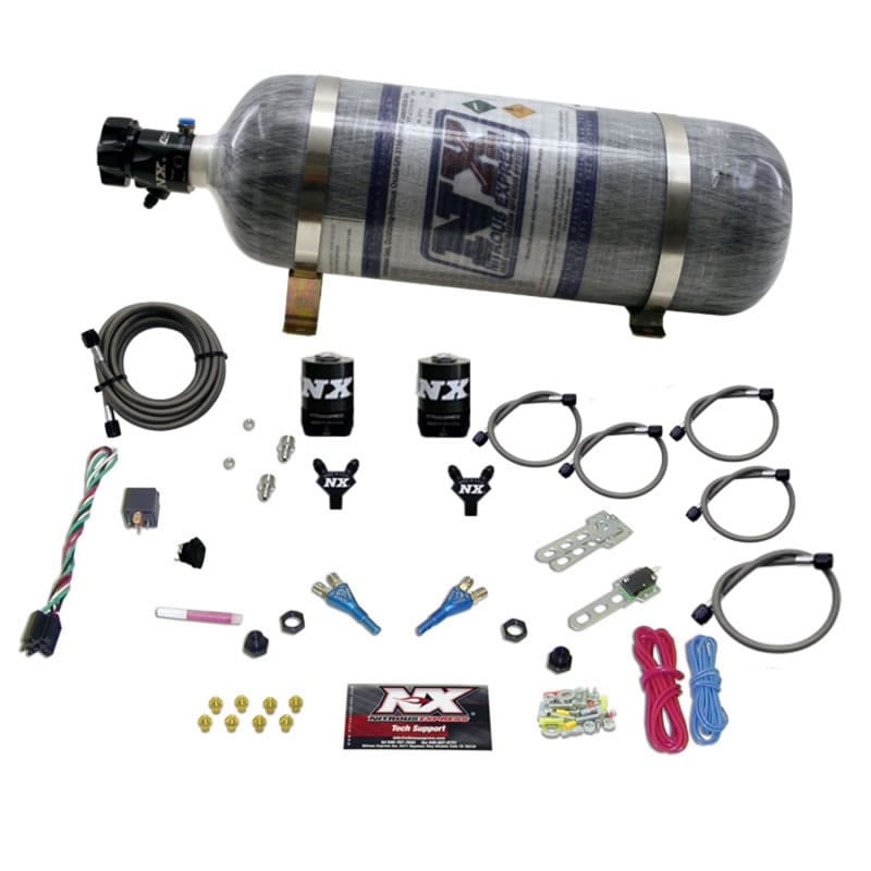 Nitrous Express — Nitrous Express 92-95 Dodge V8 TBI Dual Nozzle Nitrous Kit (50-125HP) w/Composite Bottle
Injection System Kit
N2OSys