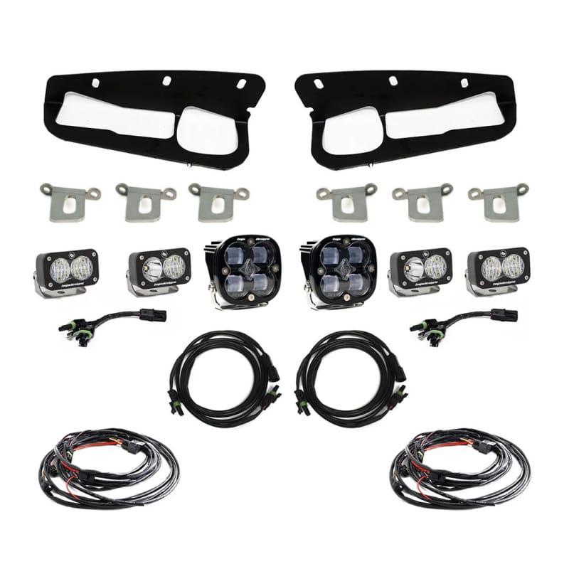 Baja Designs — Baja Designs 2021+ Ford Bronco Clear SAE Fog Pocket Kit