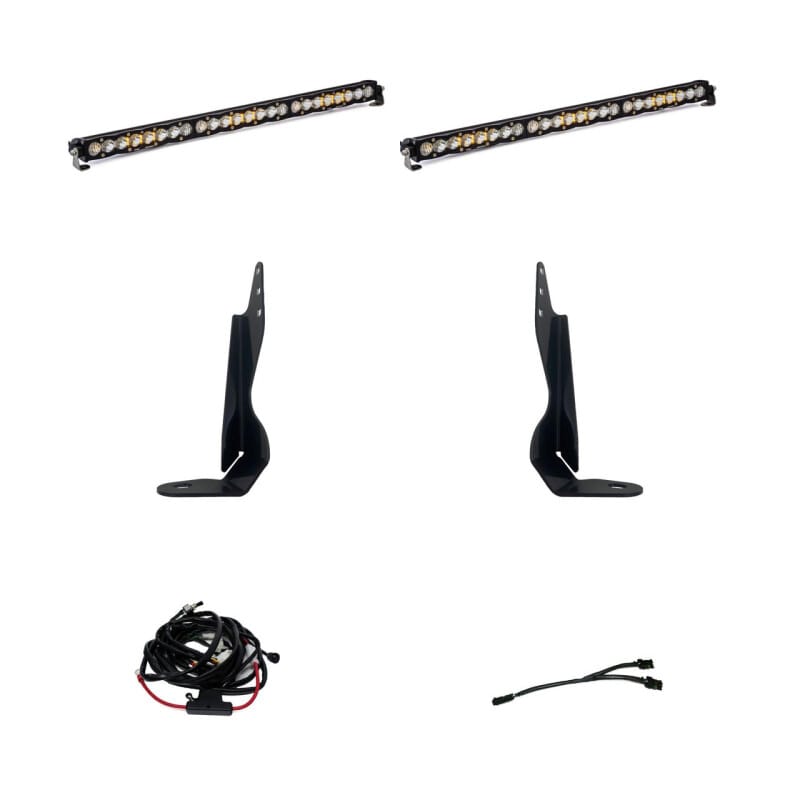 Baja Designs — Baja Designs GMC 2020-22 Sierra 2500HD/3500HD Dual 30in Grille Light Bar Kit
