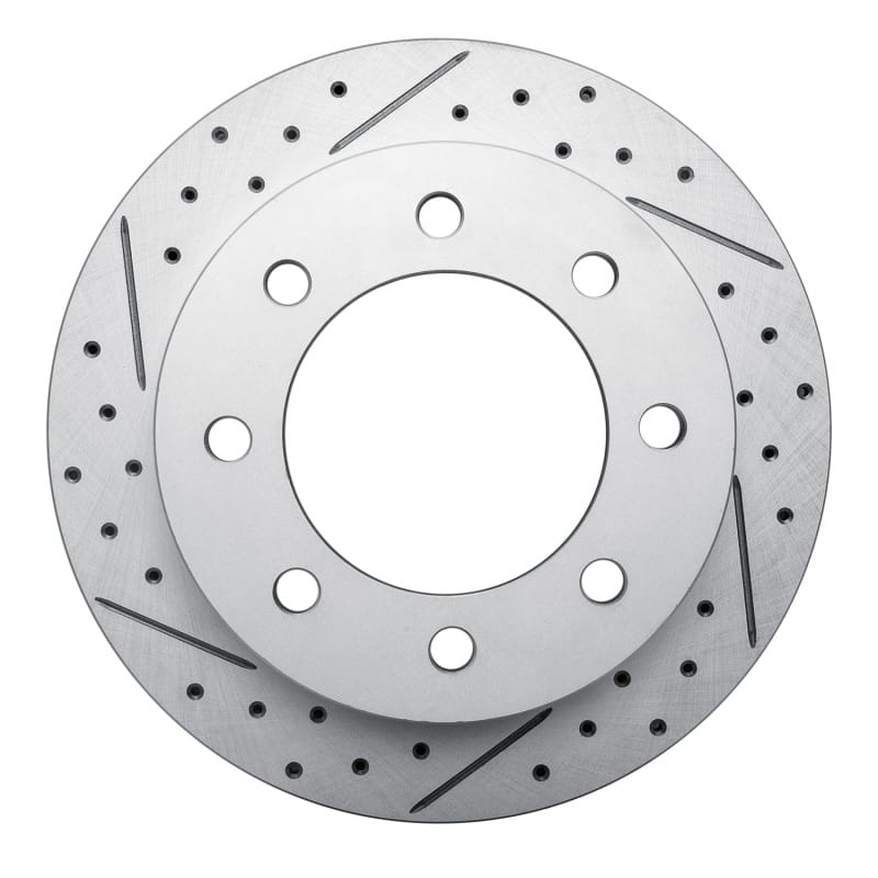 R1 Concepts — R1 99-20 Chevrolet Silverado 3500 Hd Rear Left Drilled & Slotted Geo-Carbon Rotor