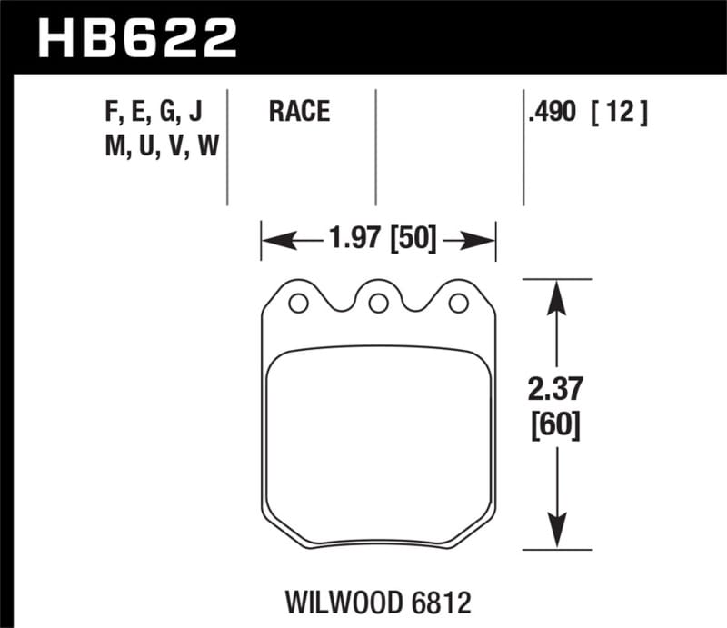 Hawk Performance — Hawk 13-15 BMW xDrive28i 2.0L / DTC-60 Race Rear Brake Pads
Disc Brake Pad