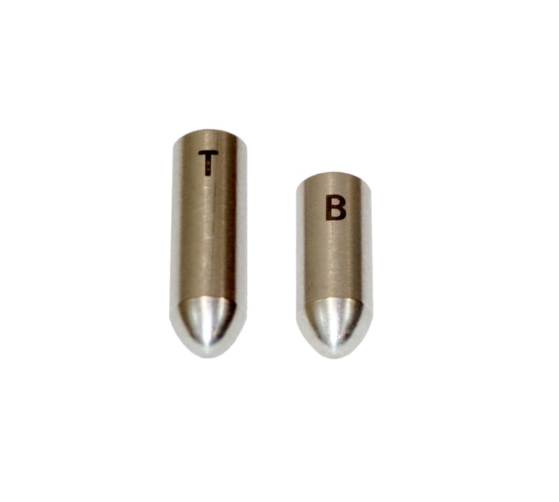 Kentrol — Kentrol 97-18 Jeep Wrangler TJ/JK Door Alignment Pins - Polished Silver