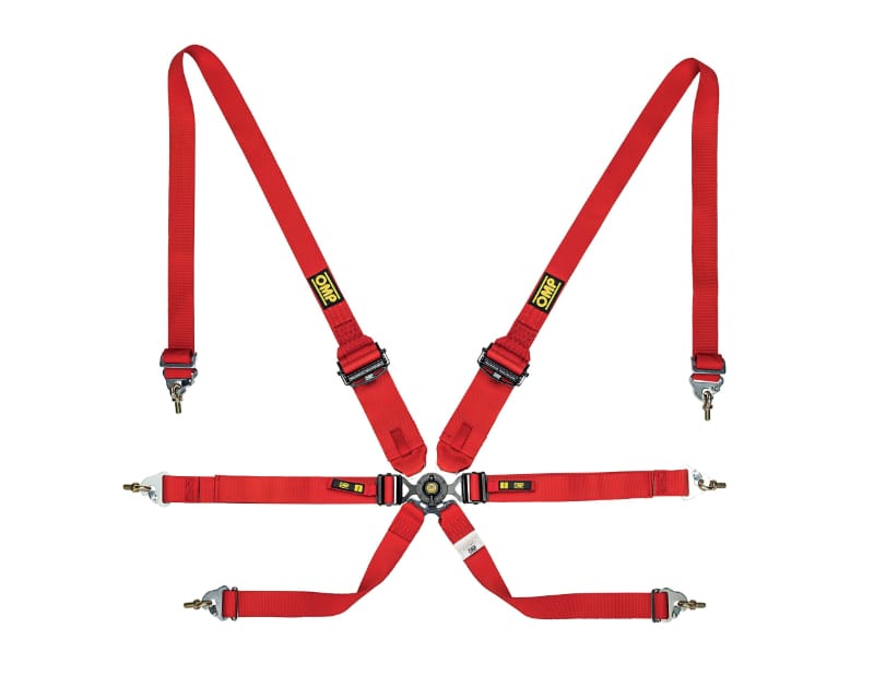 OMP — OMP Safety Harness One 2In Endurance Red Pull Down - (Fia 8853-2016)