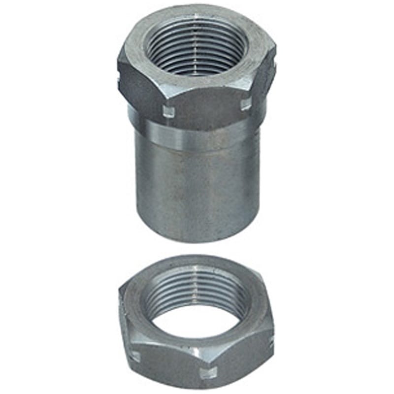 RockJock — RockJock Threaded Bung With Jam Nut 1in-14 LH Thread Set
Adapter Fitting Bung