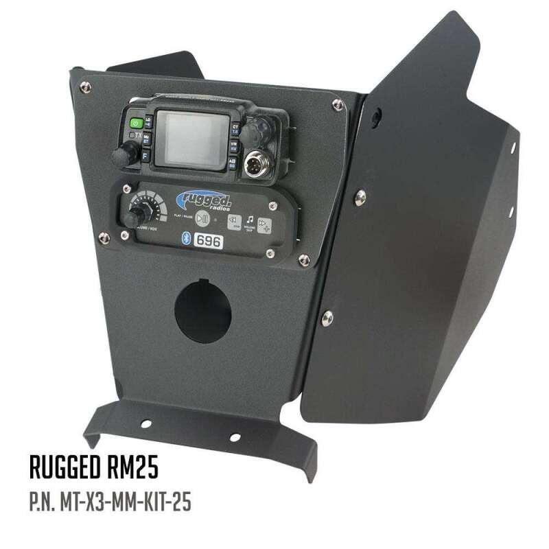 Rugged Radios — Rugged Radios Can-Am X3 Mounting Kit with Multi Mount and Side Panels Kenwood TK7360