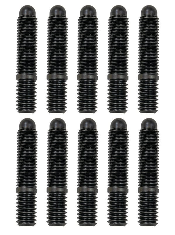 Moroso — Moroso Bullet Nose Black OX Studs - 5/16-18 X 5/16-24 X 1 5/8 (10 Pack)