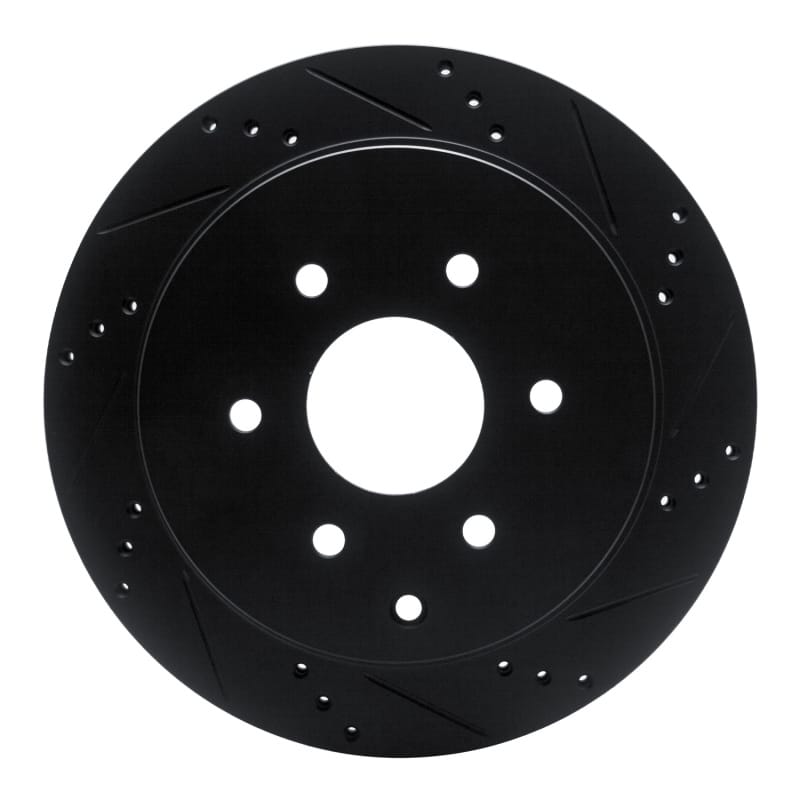 R1 Concepts — R1 10-24 Infiniti QX80 Rear Right Drilled & Slotted Black Brake Rotor
R1 Brake Rotor Drill