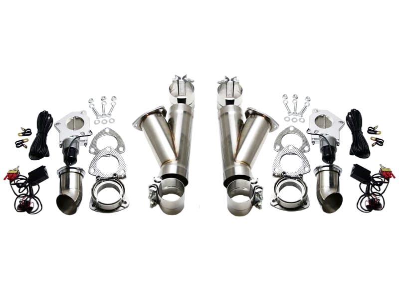 Granatelli Motor Sports — Granatelli 3.5in Aluminized Mild Steel Electronic Dual Exhaust Cutout System w/Slip Fit & Band Clamp
Exhaust Cut-Out