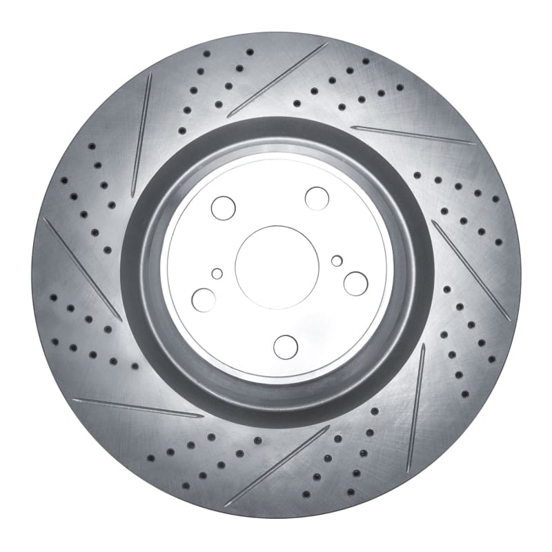 R1 Concepts — R1 10-17 Lexus Ls460 Left Front Drilled & Slotted Geo-Carbon Rotor