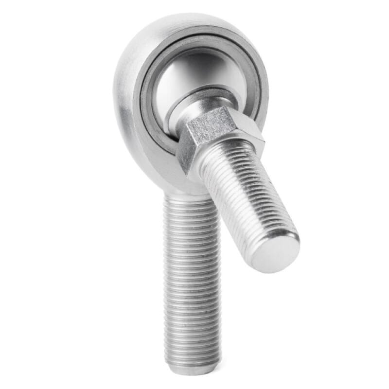 QA1 — QA1 K Series 3-Pc Rod End - Male/Left Hand - .625in Bore x 5/8-18 w/Stud - Carbon Steel