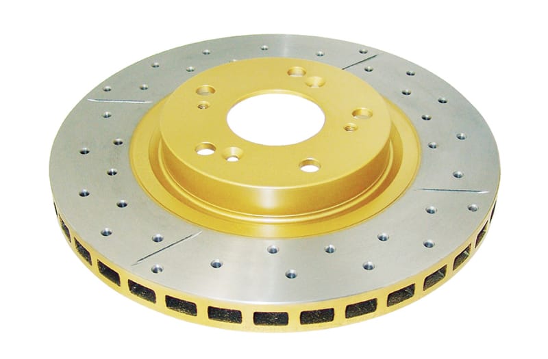 DBA — DBA 07-15 Acura CSX Type-S Front Street Series Drilled & Slotted Rotor w/Gold Hat
X Street Series
Brake Rotor