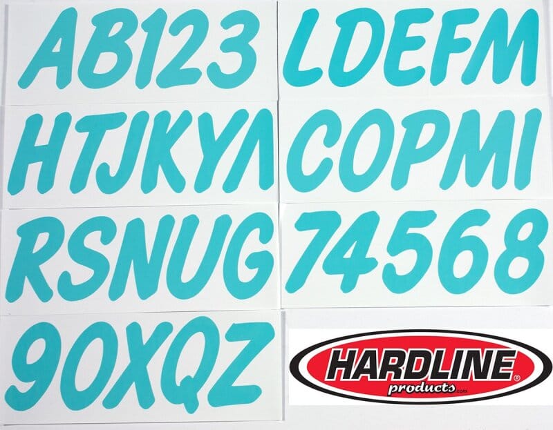 Hardline — Hardline Boat Lettering Registration Kit 3 in. - 400 Mint Solid