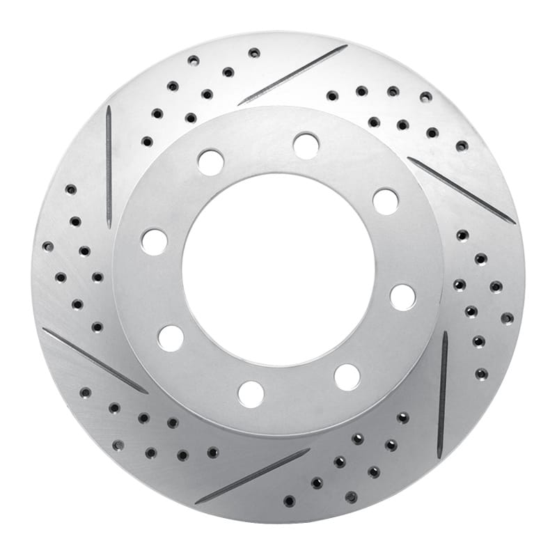 R1 Concepts — R1 05-12 Ford F-350 Super Duty 2WD Front Left Drilled & Slotted Geo-Carbon Rotor