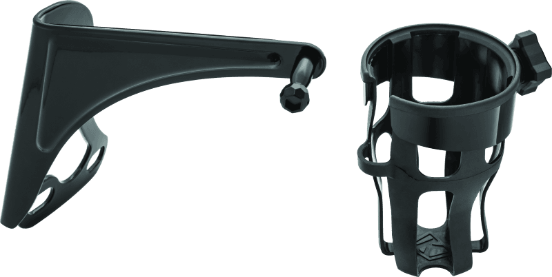 Kuryakyn — Kuryakyn Reflex Drink Holder Right Side HD Touring Passenger Mount 96-13 Gloss Black