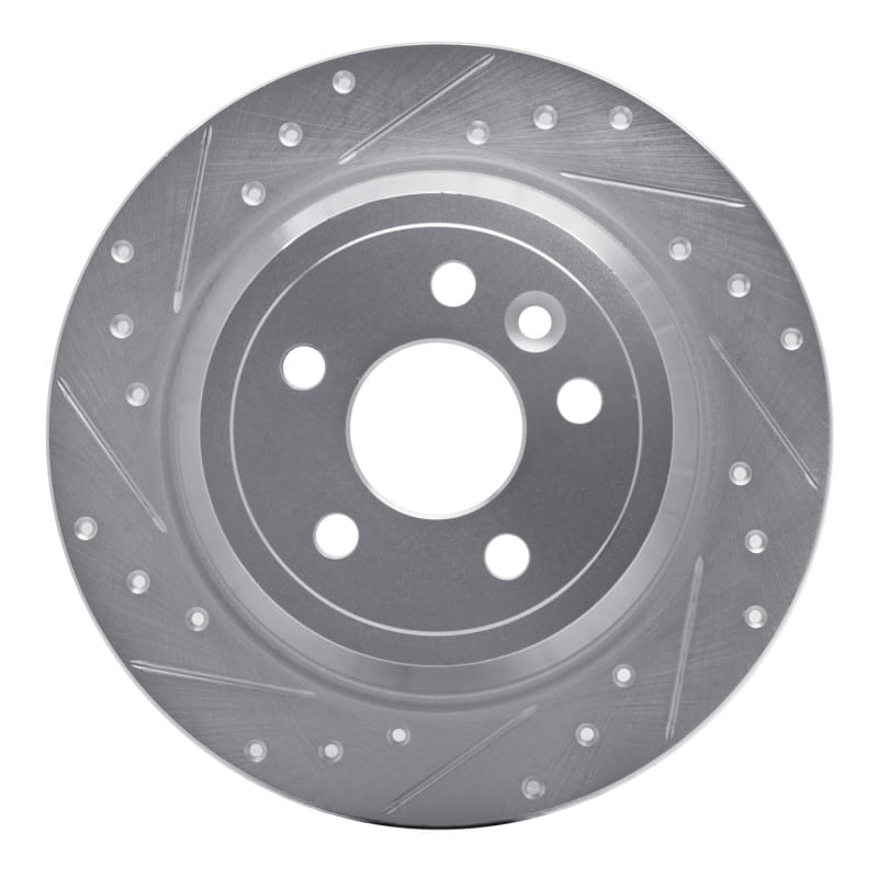 R1 Concepts — R1 13-15 Land Rover LR2 Rear Left Drilled & Slotted Silver Brake Rotor
R1 Brake Rotor Drill