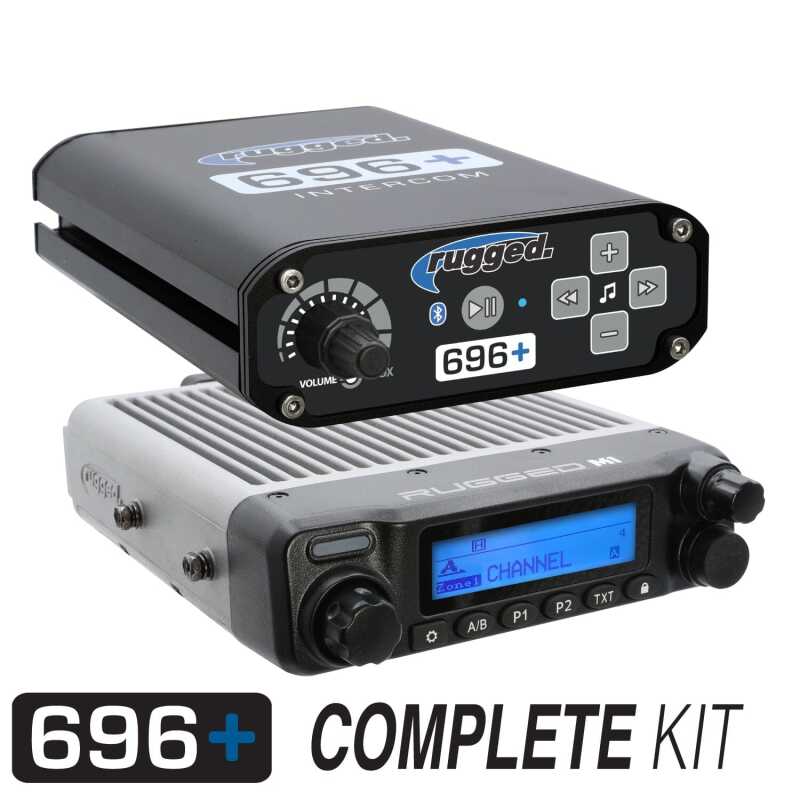 Rugged Radios — Rugged Radios 696 PLUS Complete Master Comm Kit with Intercom and 2-Way Radio M1 VHF Business Band