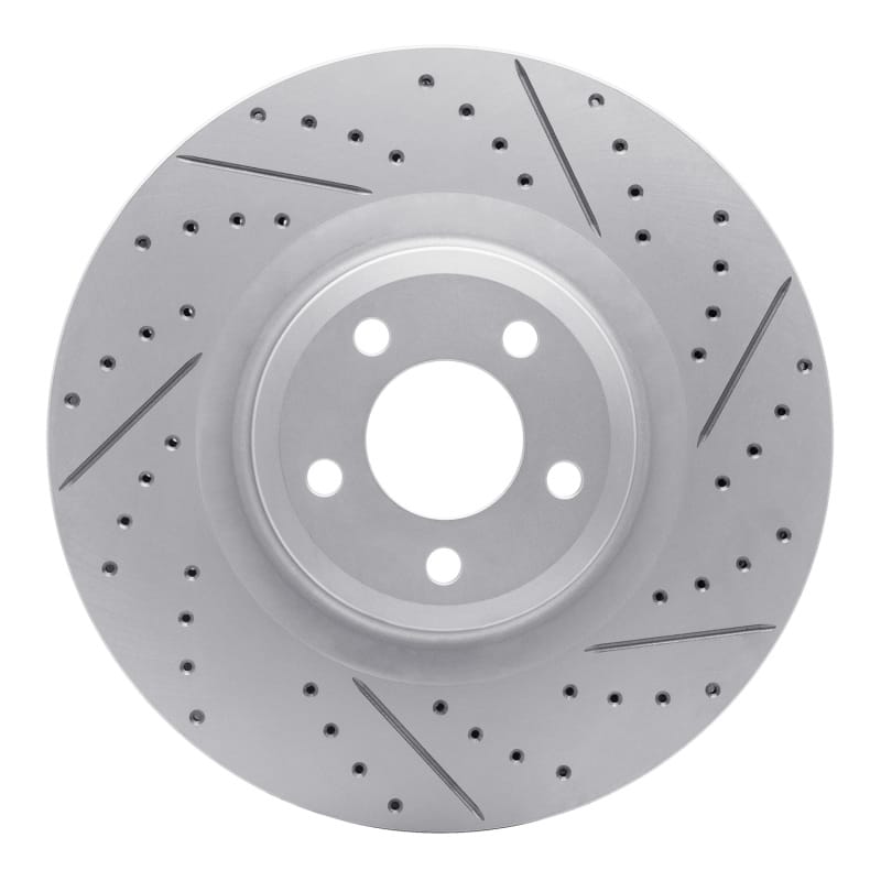 R1 Concepts — R1 20-26 Ford Explorer Front Right Drilled & Slotted Geo-Carbon Rotor