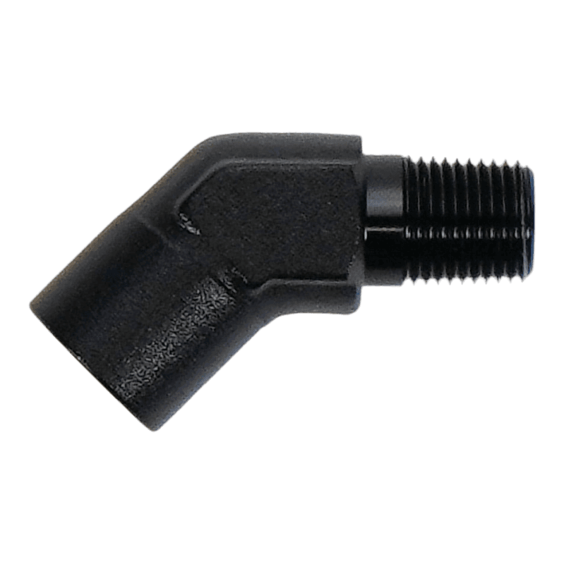 DeatschWerks — DeatschWerks 1/8in NPT Female to 1/8in NPT Male 45-Degree Fitting
Lines & Fittings