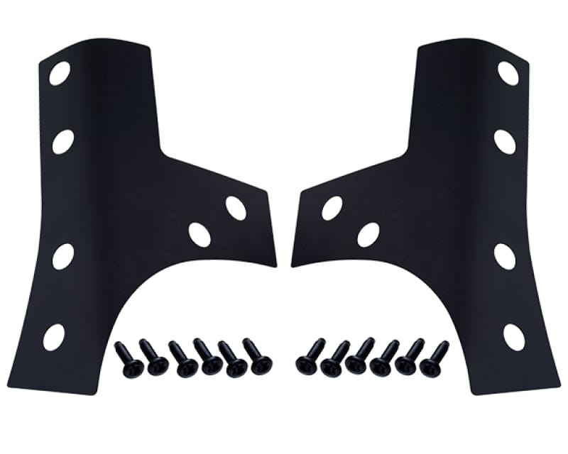 Kentrol — Kentrol 07-18 Jeep Wrangler JK Windshield Support Overlays Pair - Textured Black