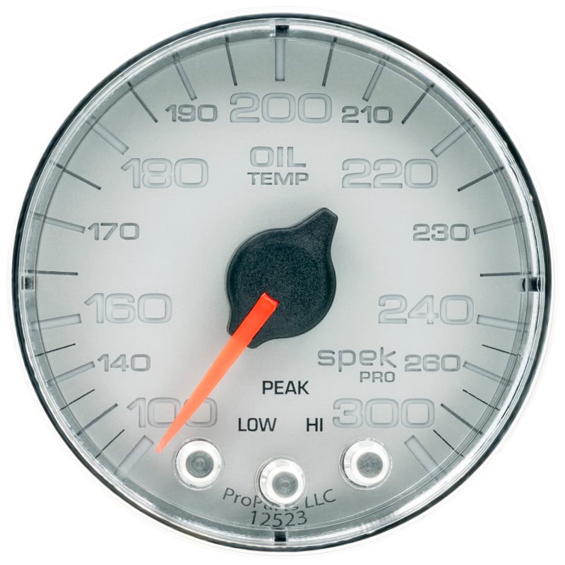 AutoMeter — Autometer Spek-Pro Gauge Oil Temp 2 1/16in 300f Stepper Motor W/Peak & Warn Slvr/Chrm
GA 2" OILT SFC SPEK