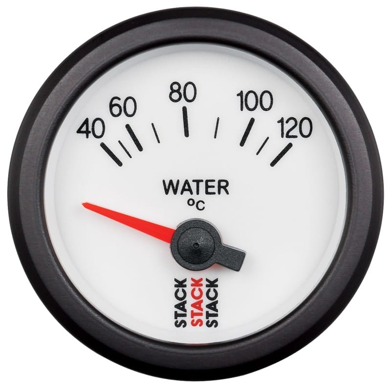 AutoMeter — Autometer Stack 52mm 40-120 Deg C M10 Male Electric Water Temp Gauge - White
Ga WTmp Elec Wt 120C