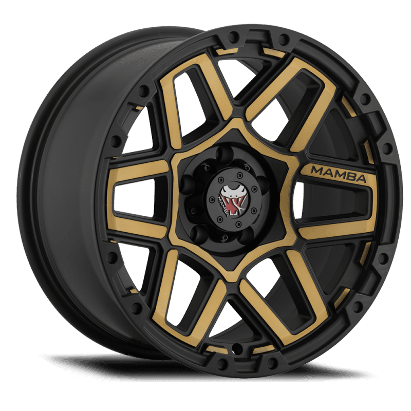 Mamba — Mamba M23 20x9 6x139.7 ET12 Matte Black w/ Bronze Face