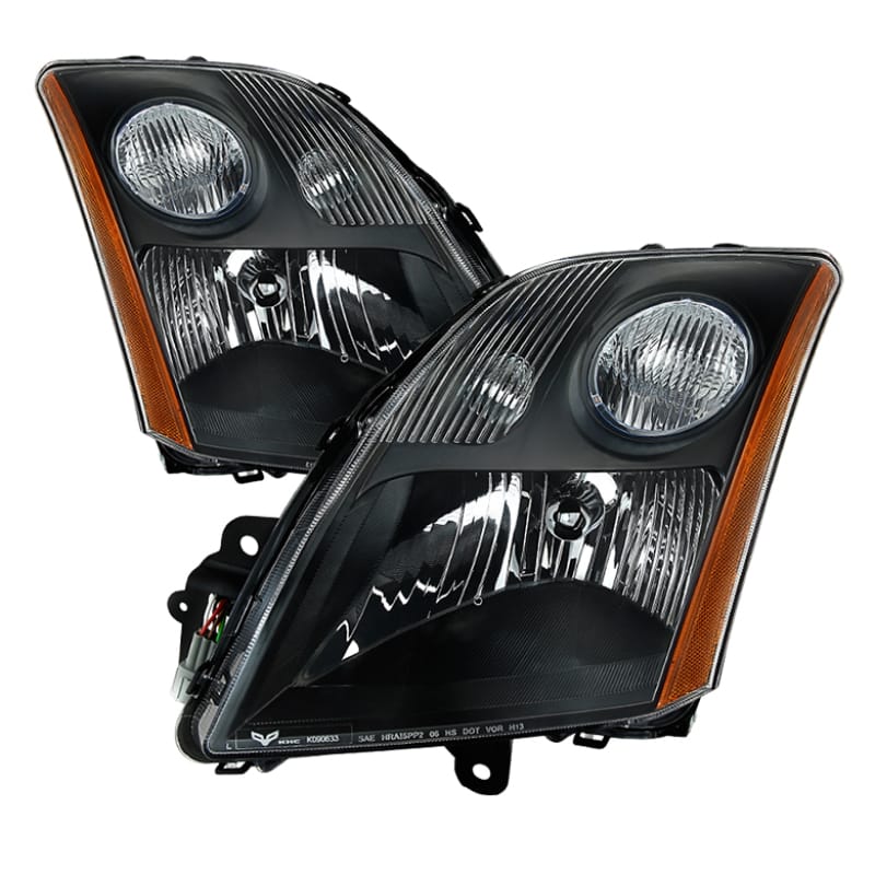 SPYDER — xTune Nissan Sentra 07-09 L4 2.0L 2.5L Only OEM Style Headlights - Black HD-JH-NS07-2.0L-BK