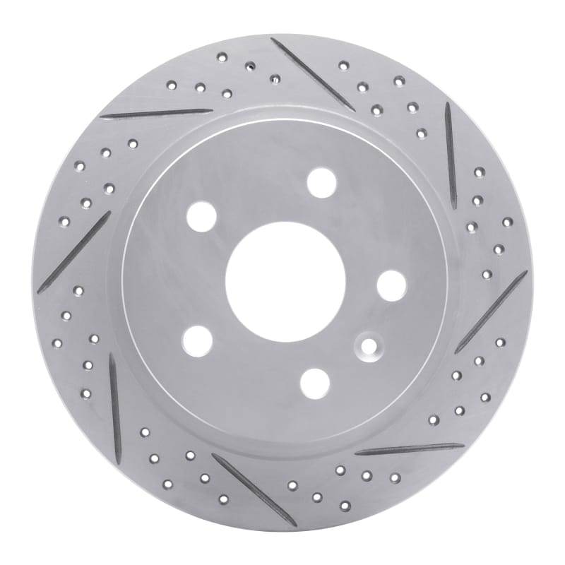 R1 Concepts — R1 11-16 Buick Regal Rear Right Drilled & Slotted Geo-Carbon Rotor