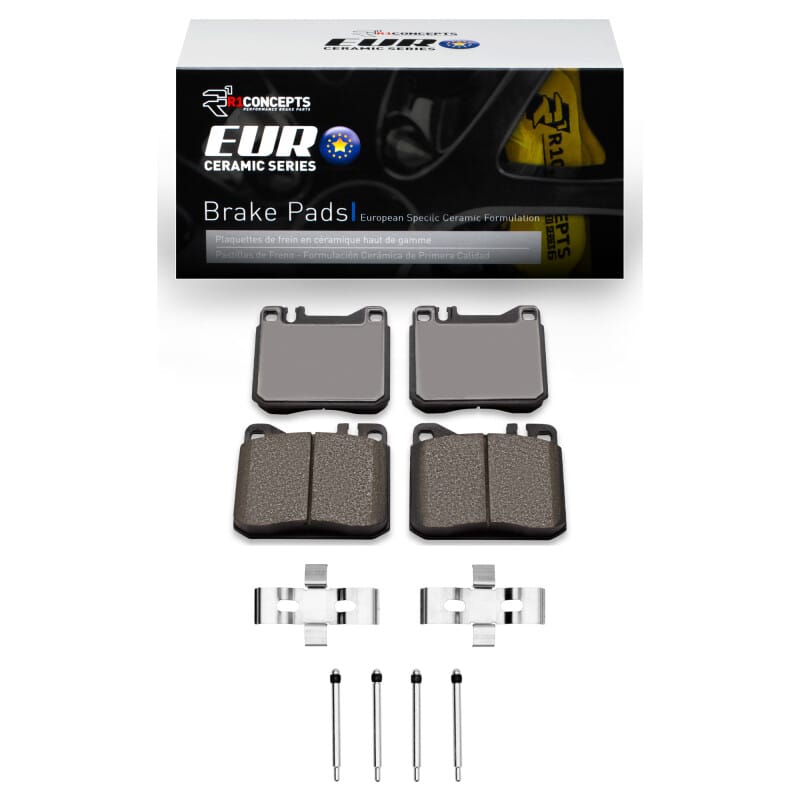 R1 Concepts — R1 1979-1985 Mercedes-Benz 380SL Front R1 Euro Ceramic Pads & Hardware Kit
R1 Euro Ceramic Pads