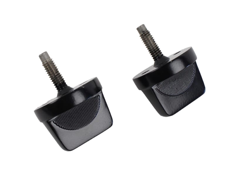 Kentrol — Kentrol 76-95 Jeep CJ/Wrangler YJ Windshield Knobs Pair - Powdercoat Black