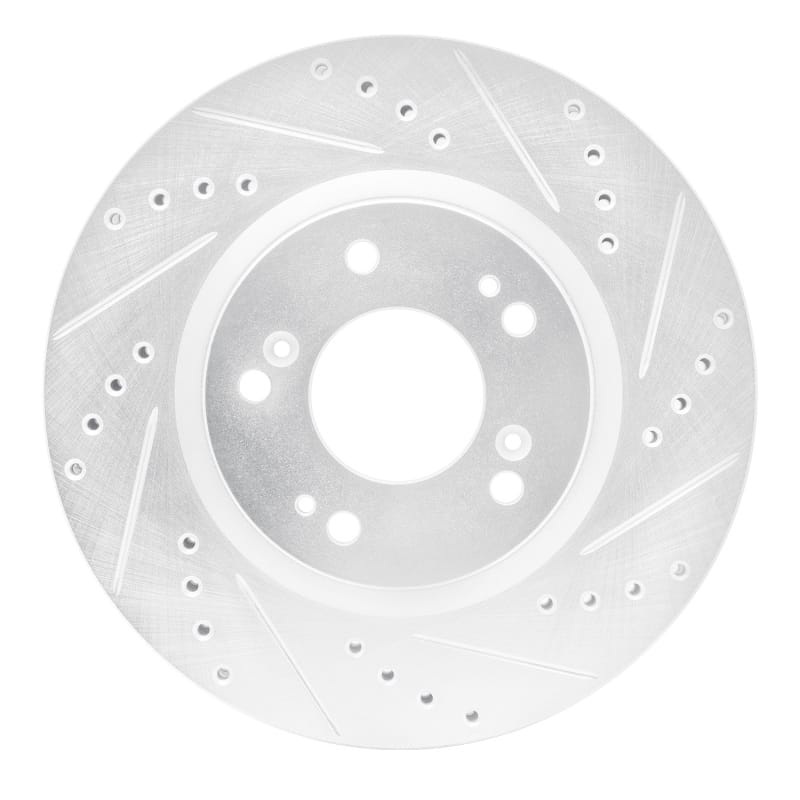 R1 Concepts — R1 04-12 Mitsubishi Eclipse Front Right Drilled & Slotted Silver Brake Rotor
R1 Brake Rotor Drill
