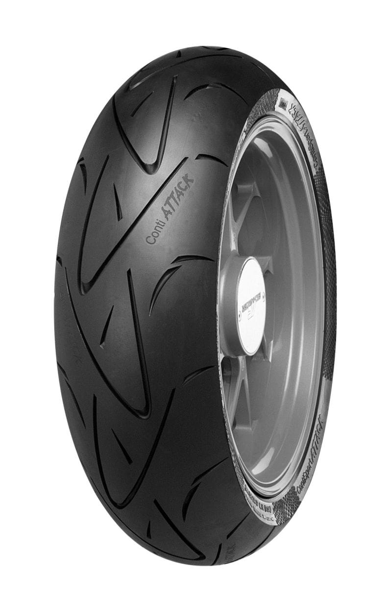 Continental Tire — Continental ContiSportAttack - 190/50 ZR 17 M/C (73W) TL Rear