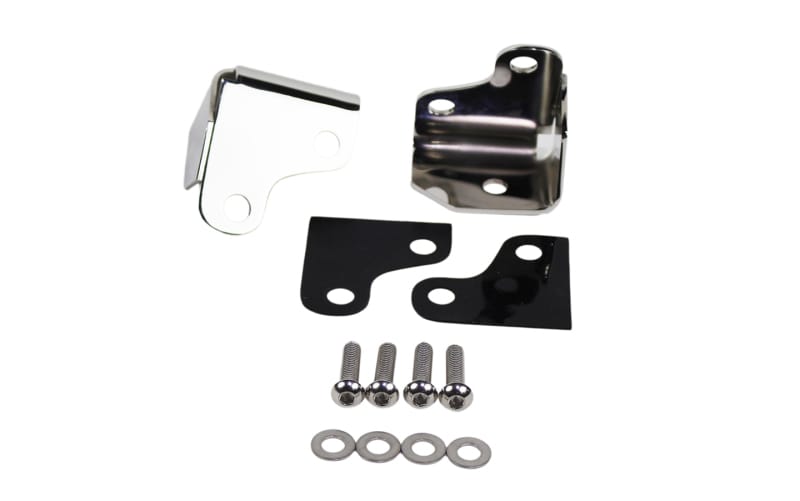 Kentrol — Kentrol 07-18 Jeep Wrangler JK Windshield Light Mount - Polished Silver