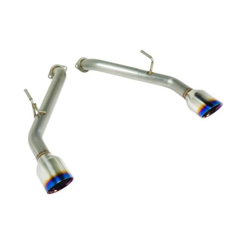 Remark — Remark 2014+ Infiniti Q50 Axle Back Exhaust w/Burnt Stainless Double Wall Tip