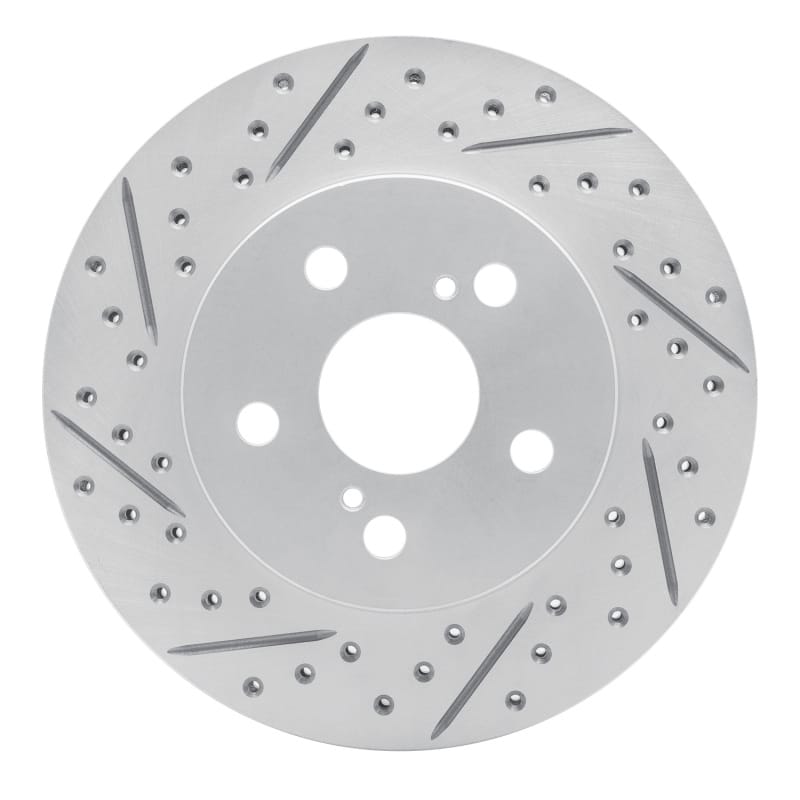 R1 Concepts — R1 16-22 Toyota Prius Prime Front Left Drilled & Slotted Geo-Carbon Rotor
