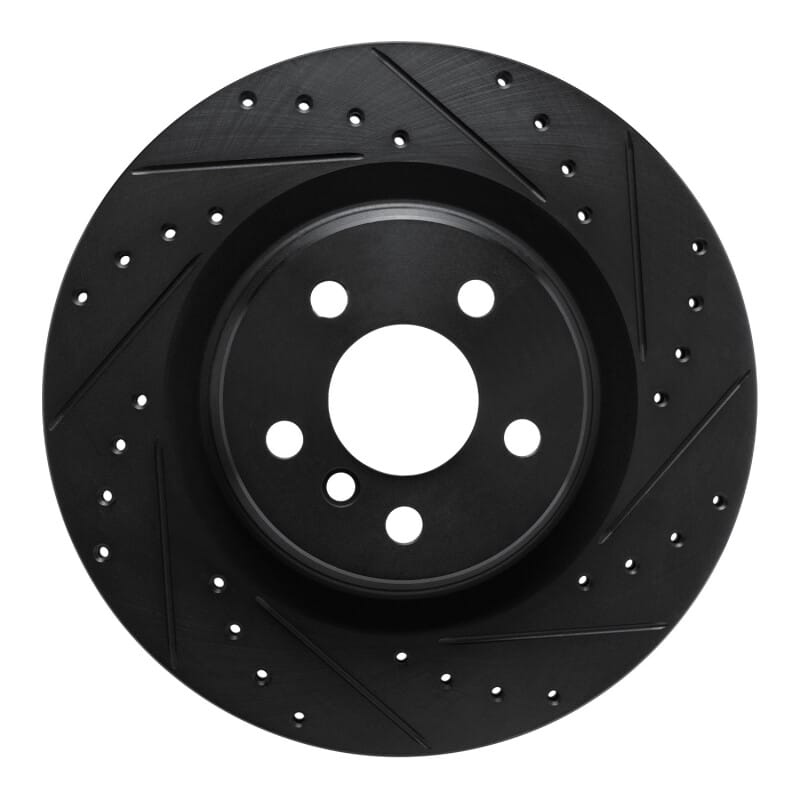 R1 Concepts — R1 -24 BMW X2 Rear Right Drilled & Slotted Black Brake Rotor
R1 Brake Rotor Drill