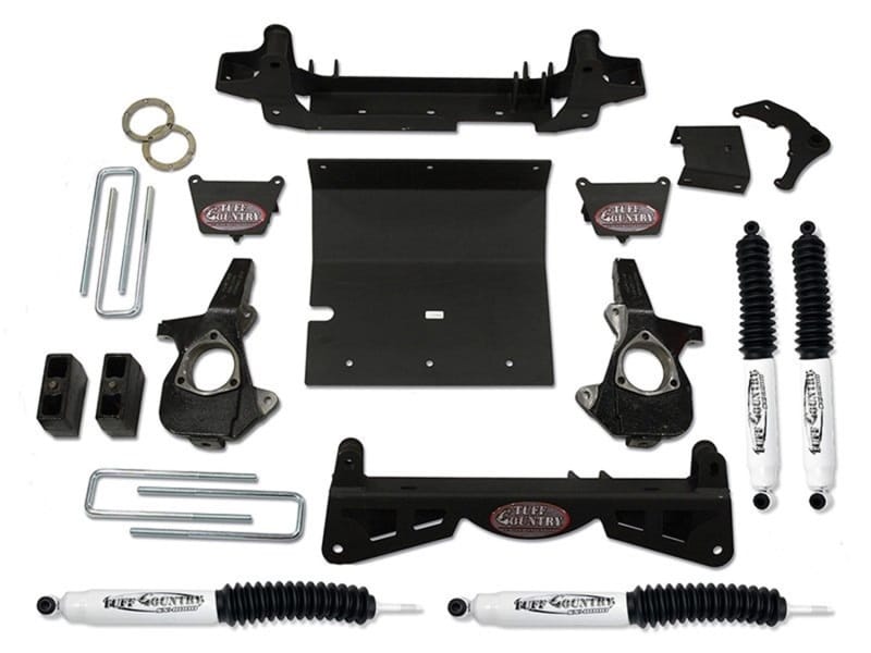 Tuff Country — Tuff Country 01-06 Chevy Silverado 1500HD 4x4 4in Lift Kit (w/3pc Sub Frame SX8000 Shocks)
Complete Kit (w/SX80