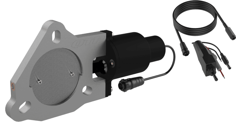 QTP — QTP 3in Bolt-On QTEC Electric Cutout Valve for Borla Exhausts - Single