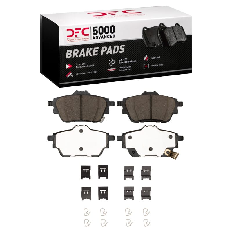 DFC — DFC 20-25 Nissan Sentra Rear 5000 Advanced Ceramic Brake Pads and Hardware Kit
