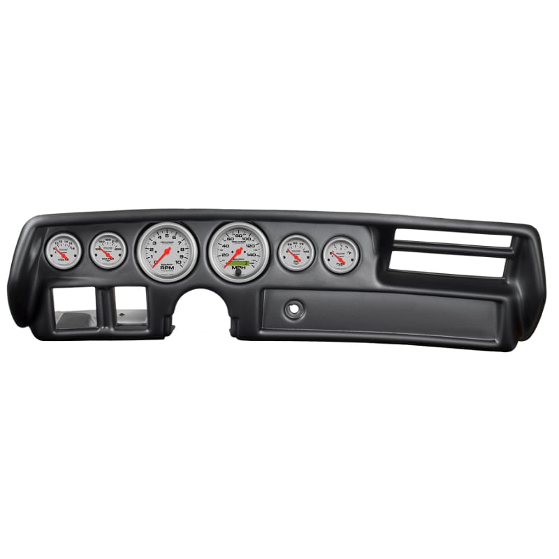 AutoMeter — Autometer Ultra-Lite 70-72 Chevelle/ El Camino/ Malibu Dash Kit 6pc Tach/ MPH/ Fuel/ Oil/ WTMP/ Volt
GA KT CHV MAL 70-72U